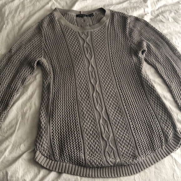JEANNE PIERRE Sweaters - ***SOLD*** {Jeanne Pierre} open knit grey sweater